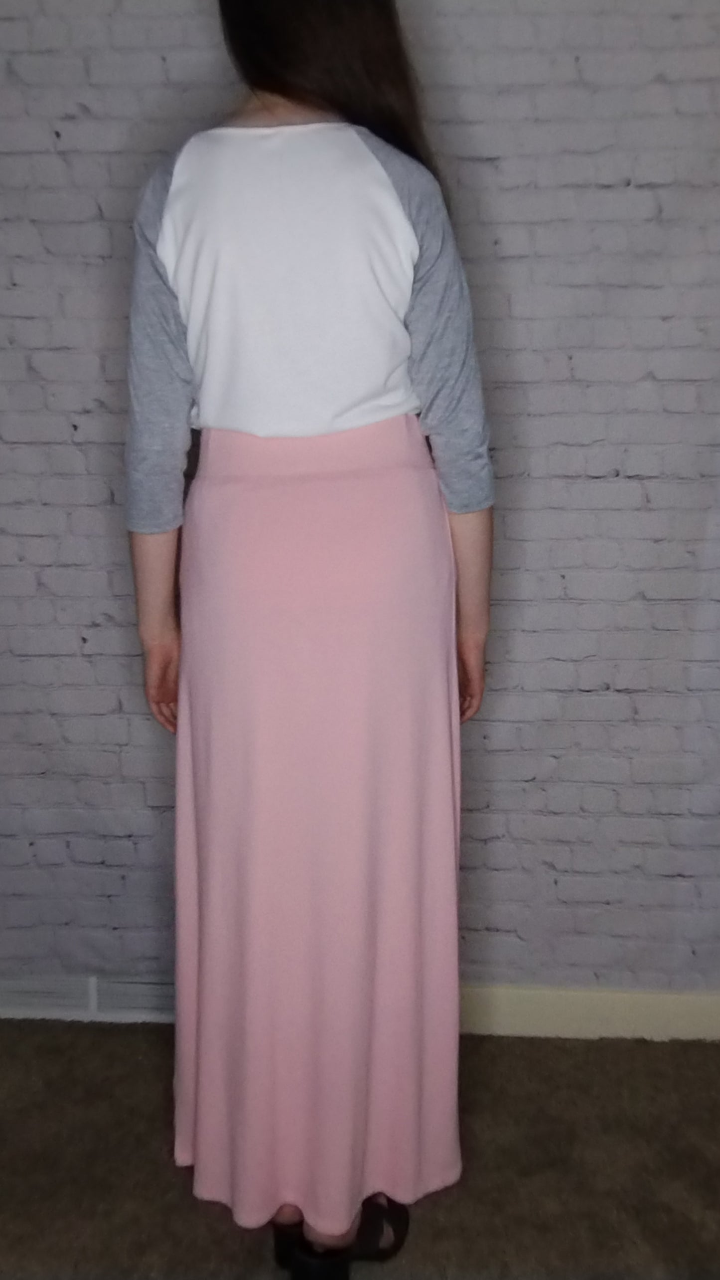 pink maxi skirt, long pink skirt, pink knit skirt, Clarise pink skirt, pink knit maxi skirt, premium knit skirt, lined skirt, lined maxi skirt, lined pink skirt