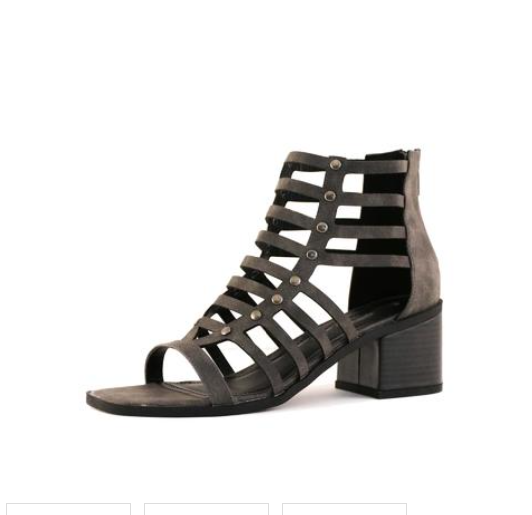 mina slate charcoal wedge women's gladiator style block heel sandals